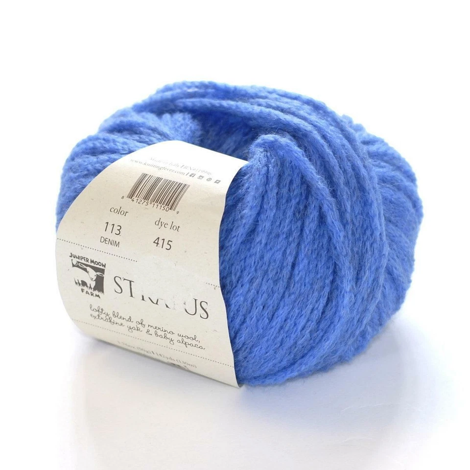 Juniper Moon Farm STRATUS Merino Yak Alpaca Wool/Yarn 50g - Denim 113 - Image 1 of 1