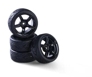 CARSON RADSATZ "5 Sp." DESIGN SCHWARZ MAßSTAB 1:10 FÜR TAMIYA TT # 500900180 - Bild 1 von 4
