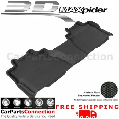 All Weather Floor Mats L1TY14621509 For Toyota Sequoia 08-16 KAGU Black Maxpider - Image 1 of 4