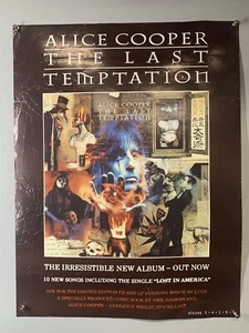 Alice Cooper Poster Original Vintage Epic Records Promo The Last Temptation 1994 - Picture 1 of 16