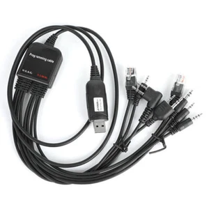8 In 1 USB-Programmierkabel für Baofeng UV-5R UV 82 888s TYT Kenwood Motorola - Zdjęcie 1 z 7