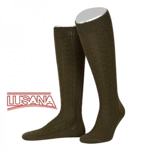 Lusana German Bavarian European Sportstutzen Knit Wool Socks for Lederhosen - Picture 1 of 1