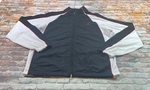 Jordan Jacke Erwachsene Medium schwarz weiß Track durchgehender Reißverschluss sportlich Outdoor Herren - Bild 1 von 18