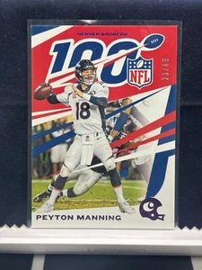 Peyton Manning 2019 Panini Chronicles NFL 100 #30 Purple /49 Broncos #65647 - Picture 1 of 2