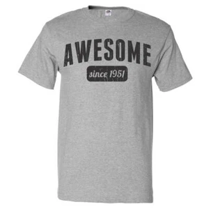 74th Birthday Gift T shirt 74 Years Old Present 1951 Awesome Tee - Picture 1 of 1