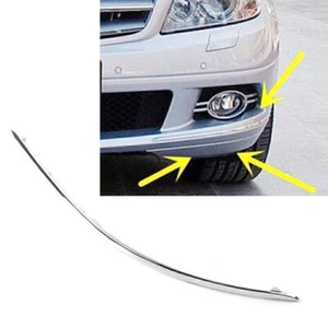 Avantgarde Chrome Front Left Bumper Chrome Trim For Mercedes C-Class W204 07-10 - Picture 1 of 7