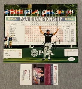 2015 PGA CHAMPIONSHIP WHISTLING STRAITS JASON DAY SIGNED 8x10 PHOTO JSA AN23574 - Picture 1 of 1