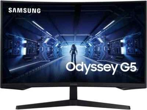 Samsung Odyssey G5 Gaming Curved Monitor C32G53TQWR 32" - Black ** Ex Display** - Picture 1 of 6