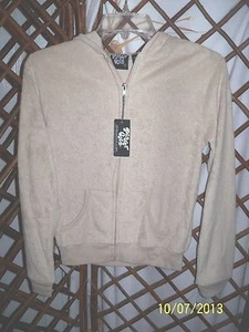 Planet Gold Juniors Terry Warm up Hoodie Jacket Zip Front Sz S NWT B3 - Picture 1 of 1