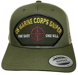 MARINE HUT CORPS SNIPER HAT OLIV KHAKI MESH US NAVY USA MARINE MILITARY - Bild 1 von 5