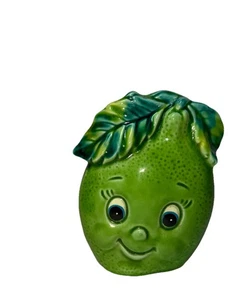 VTG Anthropomorphic Enesco Napkin Holder Ceramic Green Apple Veggi Kitsch Decor - Bild 1 von 10