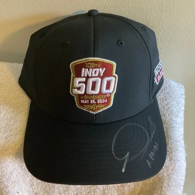 Lincoln Electric Hat #10 Alex Palou IndyCar Indy 500 Winner Signed - Image 1 of 4