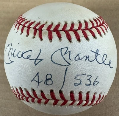 Mickey Mantle Signed Official AL Baseball #'d 48/536" JSA Certified Clean! LOA - Image 1 of 4