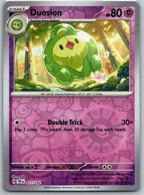 Duosion 071/162 Reverse Holo SV05: Temporal Forces NM - Image 1 of 2