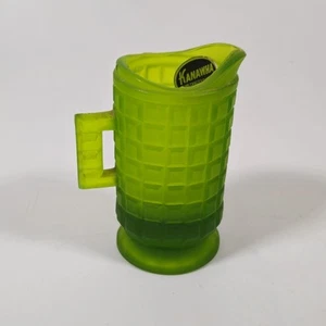Kanawha Green Waffle Glass Small Creamer Pitcher - Bild 1 von 4