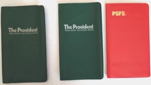 Provident PSFS Banken 3 Vintage Bank Scheckbuch Brieftasche Hüllen - Bild 1 von 5