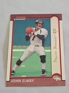 JOHN ELWAY 1999 Bowman Chrome REFRACTOR HOF Football Card #50 Denver Broncos  - Picture 1 of 15