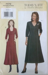 Vogue 7472 Misses / Miss Petite Dresses Sewing Pattern G-H-I-J Bust 46-55 - Picture 1 of 1