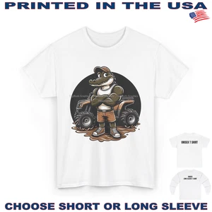 Digirods Alligator Gator ATV 4 Wheeler Mud Trail Rider #1 Cartoon T Shirt - Picture 1 of 6