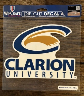 Clarion Golden Eagles 8x8 Die Cut Decal Window Film - Image 1 of 2