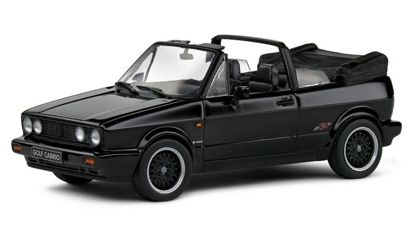 Volkswagen Golf Mk1 Sportline Cabriolet 1992 Black 1:43 SOLIDO 4315802 - Immagine 1 di 1