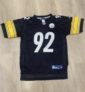 Pittsburgh Steelers Reebok Youth James Harrison Black Home Jersey (Size L 14-16) - Picture 1 of 9