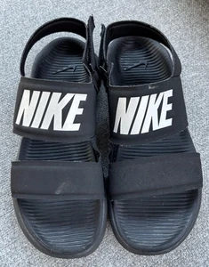 Nike Tanjun Sandal Women’s Athletic Waterproof  Sandal Black/White Size 8 - Picture 1 of 10