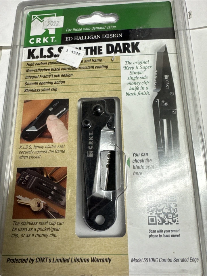 CRKT Columbia River Ed Halligan H.U.G. Lâmina de pasta de faca de bolso HUG Design - Imagem 1 de 4