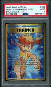 2016 Pokemon XY Evolutions Misty's Determination Full Art #108 PSA 9 Mint - Bild 1 von 2