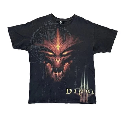 Diablo 3 III Promo T Shirt Mens Medium  Black Video Game Blizzard Rare Jinx EUC - Image 1 of 4