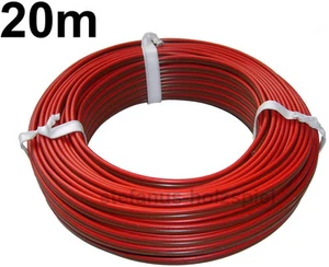 20m Litze rot-braun 2-adrig  0,75 mm²  / 2x24x0,20  Kabel für Modellbahn * NEU - Bild 1 von 1