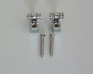 2x Guitar String Retainer Guitar Roller String Trees Chrome - Picture 1 of 3