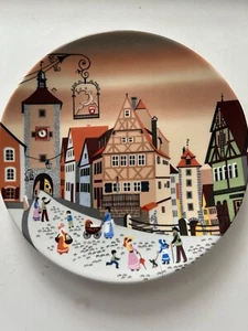 Poole Keramik. Barbara Fürstenhofer. England. 437 Szene VII Vintage Teller - Bild 1 von 3