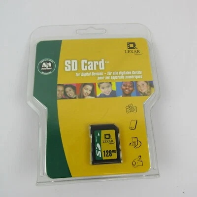 Lexar Media 128MB SD Memory Card High Performance For Digital Devices New     S4 - Image 1 of 4