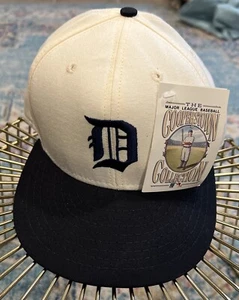 Detroit Tigers Passformmütze flache Rechnung 1918 Cooperstown Kollektion Größe 7 1/4 - Bild 1 von 6