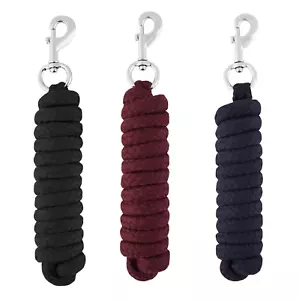 LeMieux Baumwolle Bleiseil Triggerclip Qualität gewebtes Bleiseil burgundisch schwarz marineblau - Bild 1 von 8