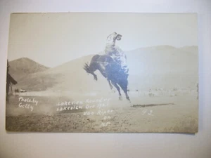 RODEO 1921 LAKEVIEW ROUNDUP ERZ. VAN RIPER AUF N.P. REAL GETTY #92 FOTO POSTKARTE - Bild 1 von 4