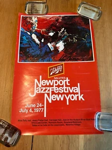 1977 Poster Newport Jazz Festival New York, Schlitz - Picture 1 of 8