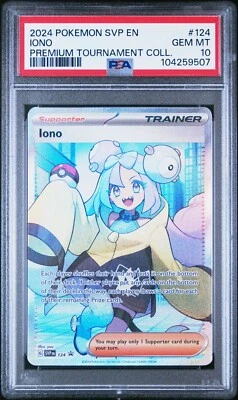 2024 Iono 124 Sv: Scarlet & Violet Promo Cards Holo PSA 10 - Image 1 of 2