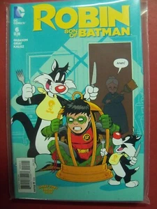 ROBIN SON of BATMAN #6 Looney Tunes VARIANT Cover (NM 9.4) DC COMICS 2016 - Picture 1 of 1
