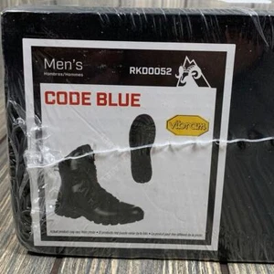 Rocky Code Blue Men Duty Tactical Boots Sz 10.5 Black Lightweight Vibram 8" - Picture 1 of 7