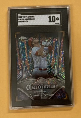 2022 Topps Chrome - Pinstriped #P-4 Nolan Arenado SGC 10 - Image 1 of 3