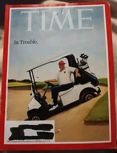 DONALD TRUMP - TIME MAGAZINE September 30, 2024 "IN TROUBLE" - Pre-owned - Picture 1 of 2