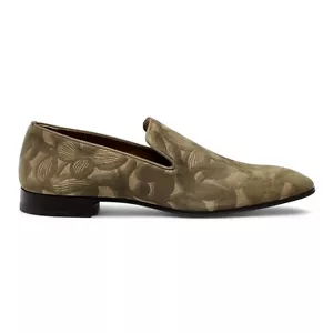Christian Louboutin Dandelion Floral Suede Loafers in Green EU 43 / US 10 - $995 - Picture 1 of 9
