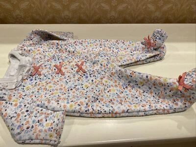 Laura Ashley Baby Girl Size 0-3 Months Long Sleeve Quilted Coverall - Image 1 of 4