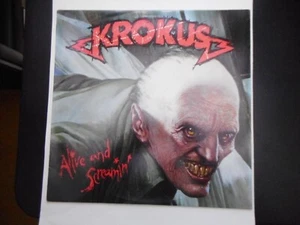 KROKUS -ALIVE and SCREAMIN' RECORD ALBUM AL-8445 inner sleeve - Picture 1 of 8