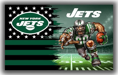 New York Jets Football Team Mascot Memorable Flag 90x150cm 3x5ft best banner Cover