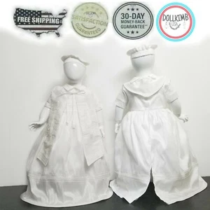 Boy Romper  DRESS for christening. Ropon clasico blanco de niÑo para bautizo   - Picture 1 of 4