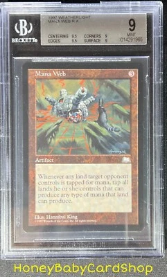 MTG Weatherlight 1997 Mana Web BGS 9.0Q++ (Quad++) MINT Silver Age Iconic Staple - Image 1 of 4