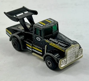 1982 Matchbox #65 Kenworth Bandag Bandit Black 1:64 Loose - Free Shipping HWL6 - Picture 1 of 8